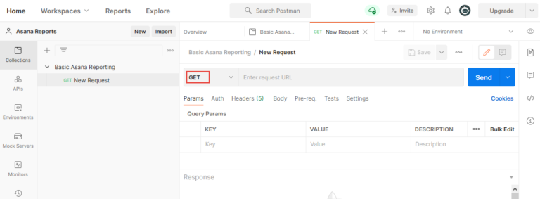 A new GET request in Postman